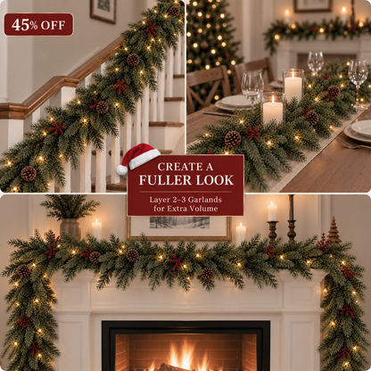 6ft Artificial cedar garland