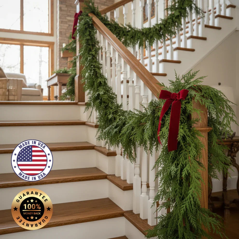 6ft Artificial cedar garland